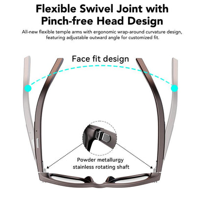 Smart AI Camera Glasses with 8MP Photochromic Lenses ,Button Touch Adjustment for Travel Outdoor Adventures Hands-Free Photography 160+Languages Real-Time Translation Bluetooth Wireless Wearable Video Recording UV Protection ,Black Friday & Cyber Monday