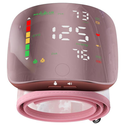 Ziqing Wrist Blood Pressure Monitor Led Display, Touch Screen Wrist Blood Pressure Cuff 99X2 Reading Memory Wrist Bp Monitor with Carrying Case Health Monitoring